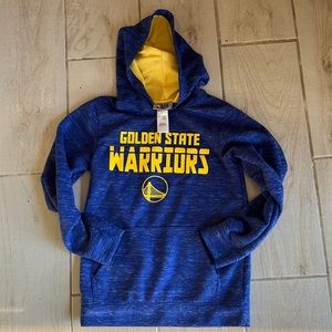 Golden State Warriors NBA Little Boys, Kids Essential Pullover Hoodie, Blue.